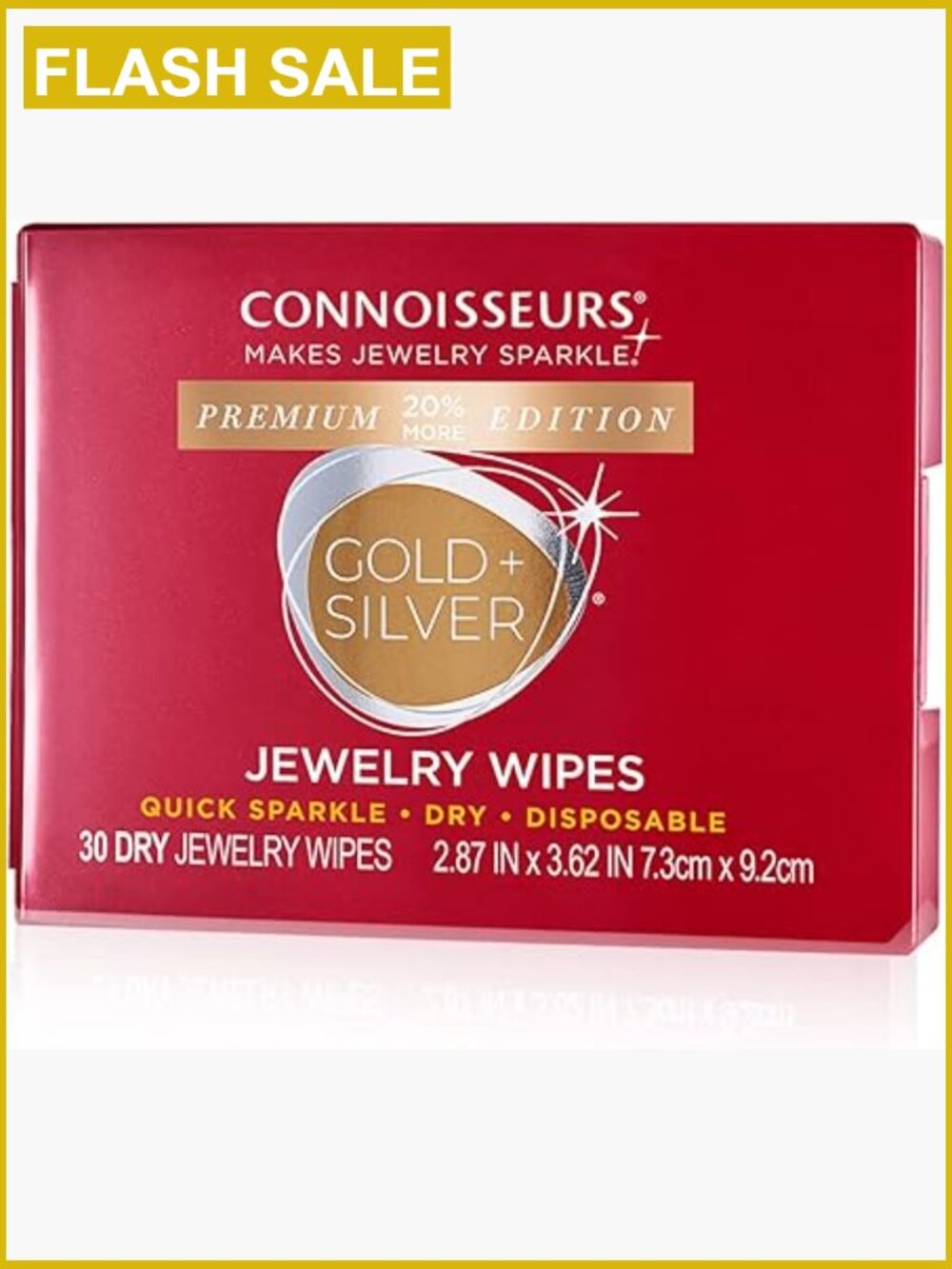 Compact Jewelry Wipes Cleaner - 30 Wipes